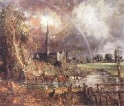 Salisbury Cathedral from the Meadows John Constable